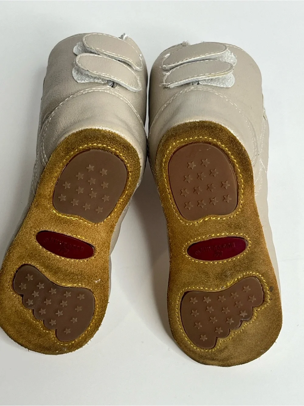 Lil Boot Barn Girls Metallic Cream Western Embroidered Boot Size 4